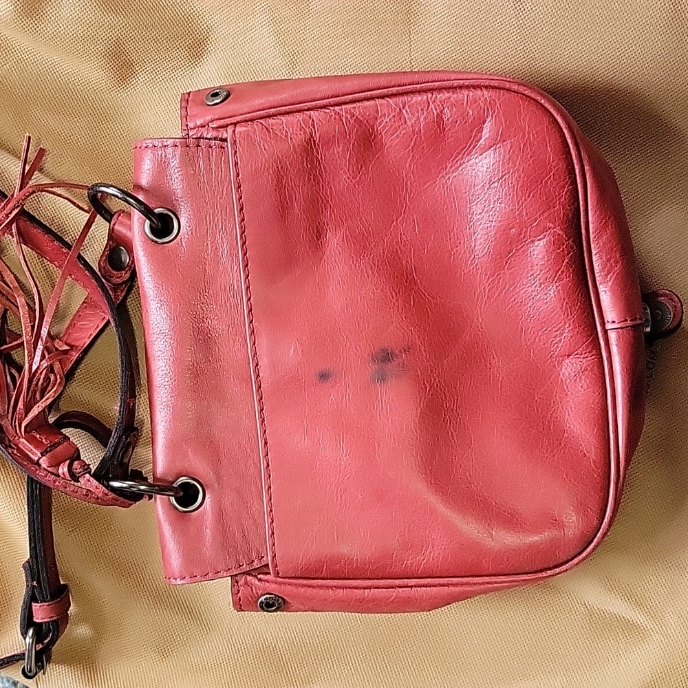 Patricia Nash Italian Leather Saddle Bag - image 4